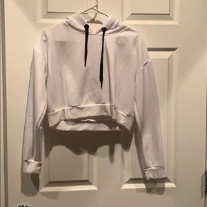 White Crop top sweater